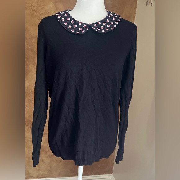 Hot Topic |Disney | Minnie Mouse Collar Sweater Size Large - Picture 4 of 9